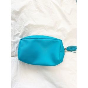 NWOT Blue Cosmetic Bag